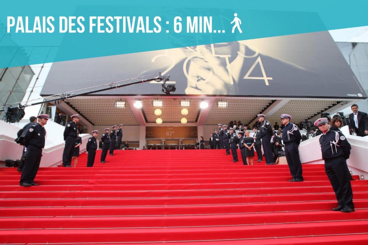 Le Forville : 400M Palais, Calme, Clim คานส์ ภายนอก รูปภาพ
